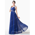 Grace karin Backless beading azul Chiffon Ball Gown Long Evening Party Dress CL6189